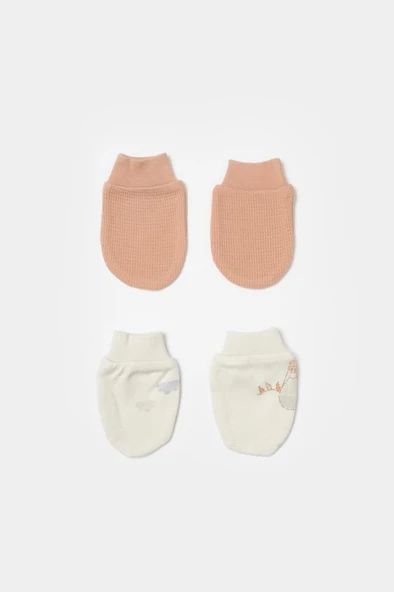 Bibaby Biorganic Teach Me 2'Li Bebe Eldiven 72240 Red ürün görseli