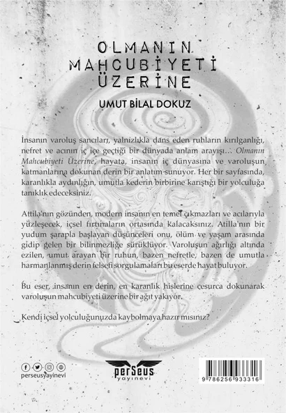 Olmanın Mahcubiyeti Üzerine - Umut Bilal Dokuz - Perseus Yayınevi - - Resim 2