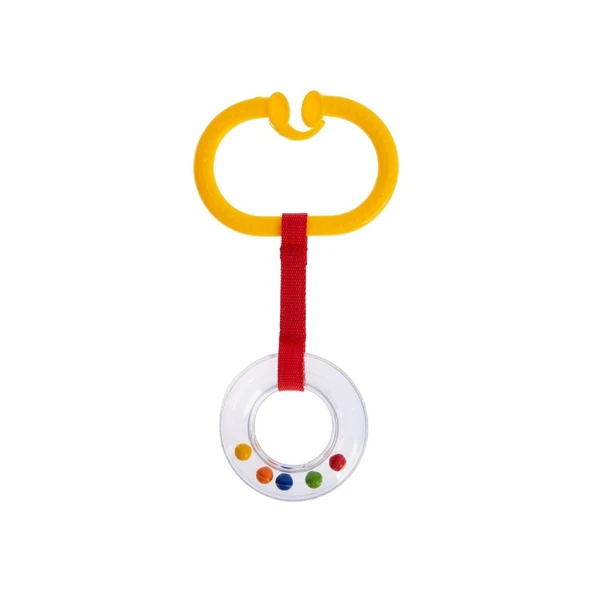 BabyJem Çıngıraklı Puset Halkası 876 Sarı - 6