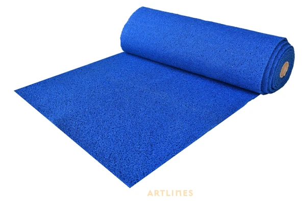 Kıvırcık Kapı Önü Dış Mekan Paspas / Kalınlık : 14 mm. / En : 1.20 M. - Boy : 3 Metre / Mavi
