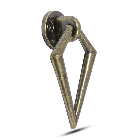 Bafra Sarkaç Metal Eskitme Antik Sarı Halka Mobilya Mutfak Çekmece Kapak Dolap Kulpu Kulbu Kulpları - 3