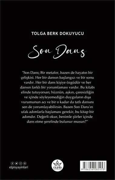 Son Dans  -  Tolga Berk Dokuyucu  -  Elpis Yayınları  - - Resim 2