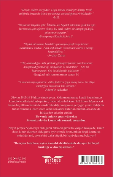 Hezeyan Fabrikası - Handan Saatçıoğlu Gürses, Perseus Yayınevi, - Resim 2