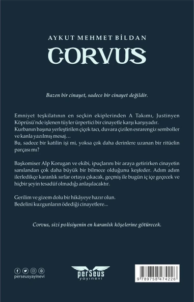 Corvus - Aykut Mehmet Bildan, Perseus Yayınevi, - Resim 2