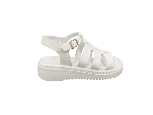 Ventes Önü Açık Tek Bantlı Günlük Kadın Sandalet - 5