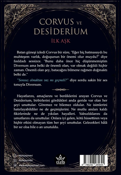 Corvus ve Desiderium - İlk Aşk, Elpis Yayınları , Alperen Anık, - Resim 2