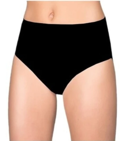 ASM1303 Kadın 6 lı Kadın Siyah Pamuklu Bato Külot 1434 - 2