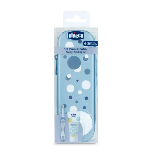Nessiworld Chicco Diş Fırçası Seti 6+ Ay Blue