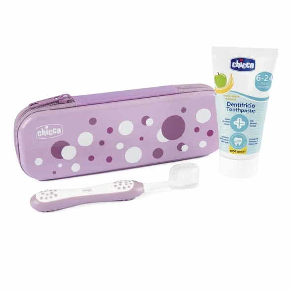 Nessiworld Chicco Diş Fırçası Seti 6+ Ay Lila