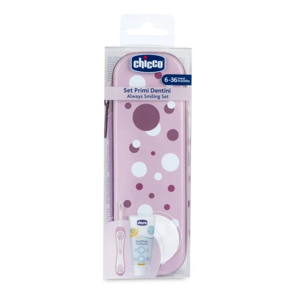 Nessiworld Chicco Diş Fırçası Seti 6+ Ay Lila