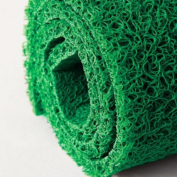 Kıvırcık Kapı Önü Dış Mekan Paspas / Kalınlık : 14 mm. / En : 1.20 M. - Boy : 1 Metre / Yeşil - Resim 2