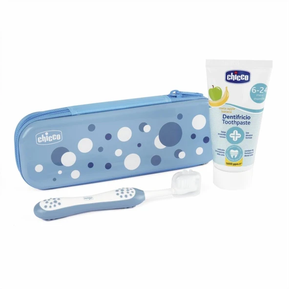 Nessiworld Chicco Diş Fırçası Seti 6+ Ay Blue