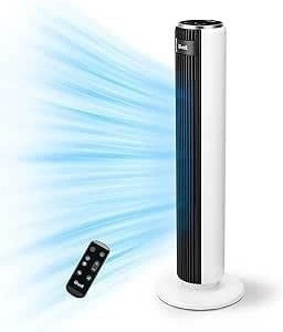 LEVOIT Kule Fan, Elektrikli Soğutma Fanı, 90° Uzaktan Kumandalı