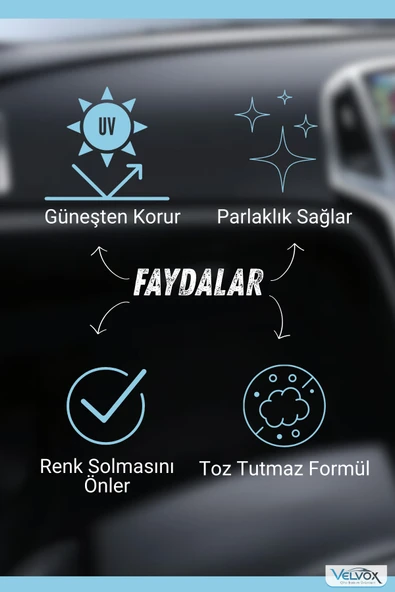 Torpido Bakım Sütü 5 LT (JEL FORMU) + 500 ml ve Sünger Hediye, Torpido Temizleyici, Torpido Bakım - 2