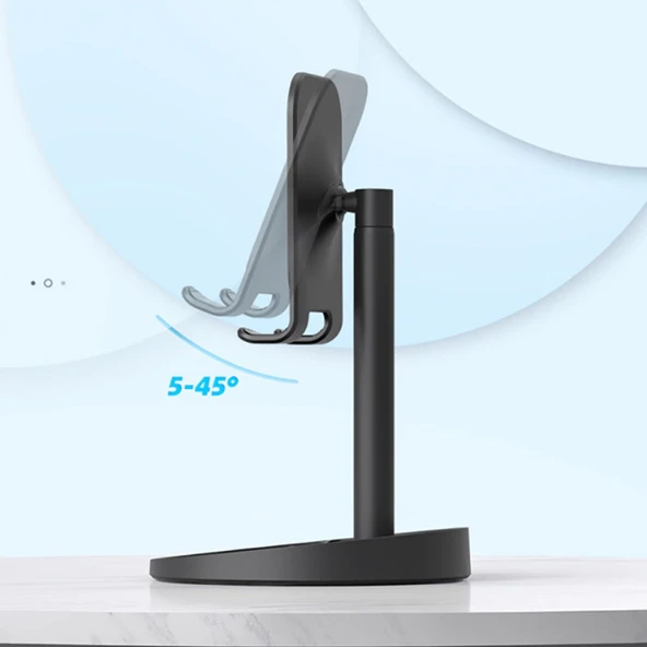 KUULAA K2 Aynalı Cep Telefonu Ve Tablet Masaüstü Standı Tutucu (Siyah) - 4