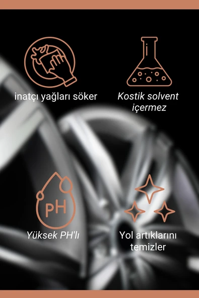 Jant Ve Motor Temizleyici 500 ml + Sünger Hediye, Jant Temizleme, Motor Temizleme - 2