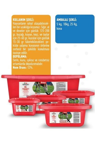 Hs Tarım Revijel Energy Vitamin-İz mineral Giderici Yalama Bloğu 25 KG - 4
