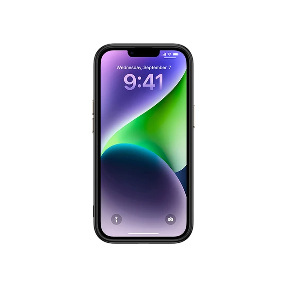 iPhone 13 Kılıf Kablosuz Şarj Özellikli Karbon Fiber Görünümlü Zore Antina Kapak - Resim 5