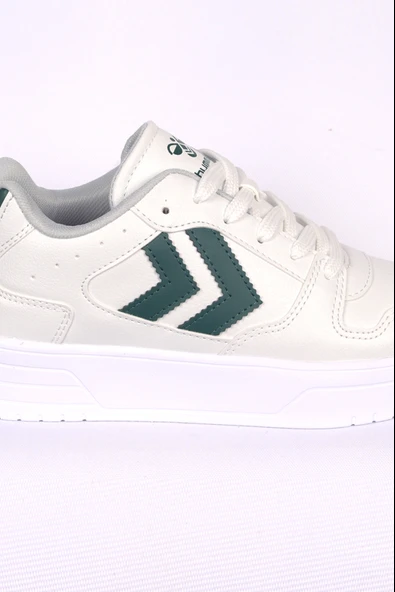Hummel 900725-9208 HML KAYNO Bağcıklı Ortapedi Taban Deri Beyaz-Yeşil Kadın Spor Ayakkabı - 2