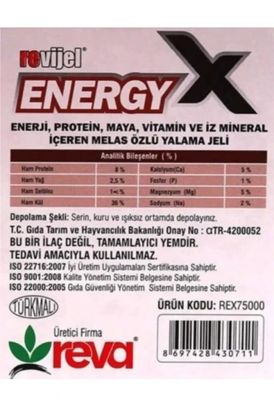 Hs Tarım Revijel Energy Vitamin-İz mineral Giderici Yalama Bloğu 5 KG - 6