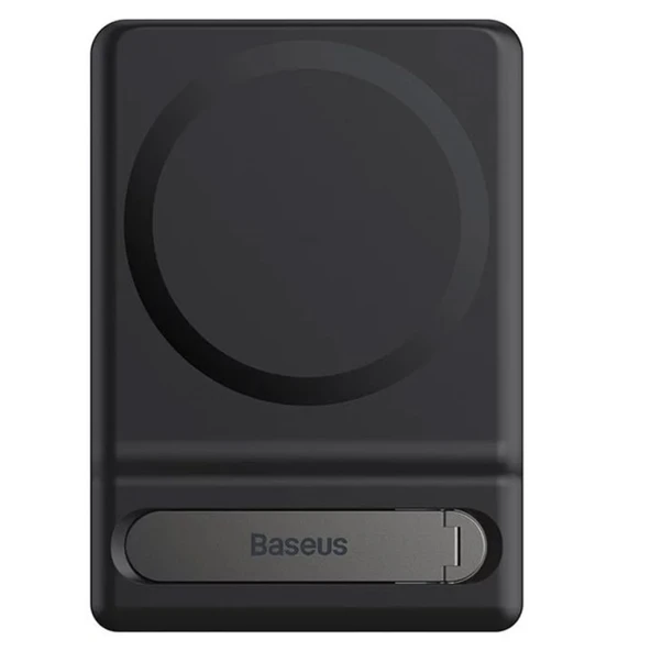 Baseus Katlanabilir iPhone Magsafe Manyetik Cep Telefonu Standı (Siyah) - 2