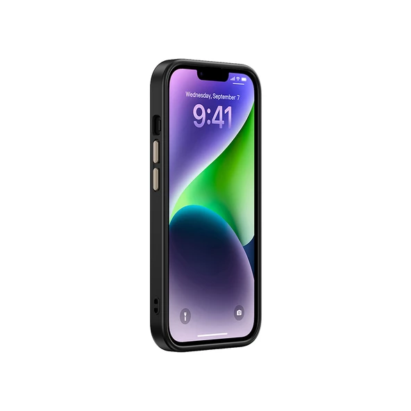 iPhone 13 Kılıf Kablosuz Şarj Özellikli Karbon Fiber Görünümlü Zore Antina Kapak - Resim 10