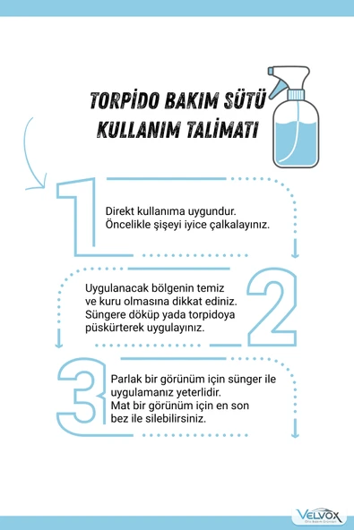 Torpido Bakım Sütü 1000 ml (JEL FORMU) Uygulama Süngeri Hediye, Torpido Temizleyici, Torpido Bakım - 5