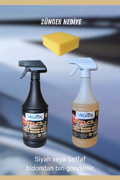 Velvox Hızlı Cila Seramik Katkılı 1000 ml Sünger Hediye, Hızlı Cila, Oto Cila, Quick Wax - 3