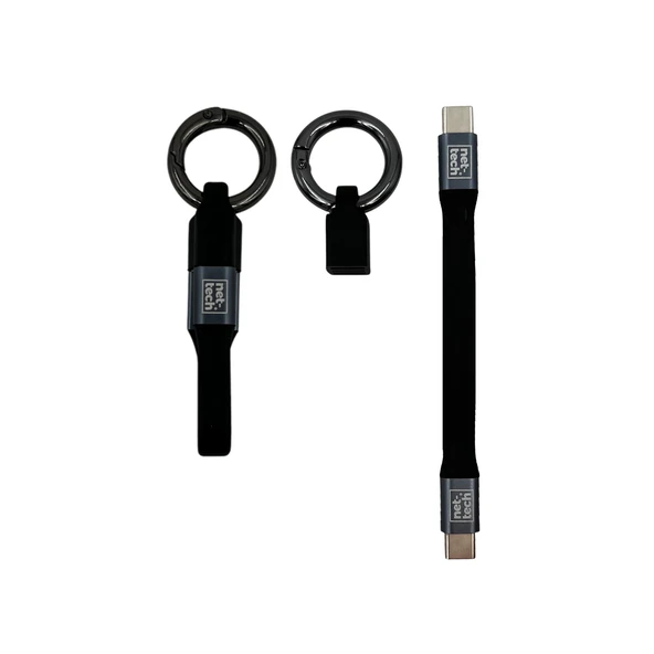 Nettech NT-DC18 PD 65W Plastik 20 Cm Type-C To Type-C Şarj ve Data Kablosu - 1