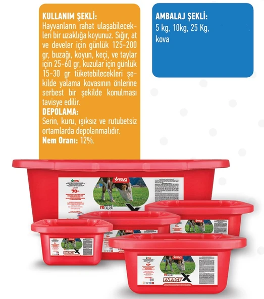 Hs Tarım Revijel Energy Vitamin-İz mineral Giderici Yalama Bloğu 5 KG - 4