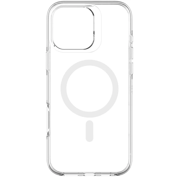 iPhone 16 Pro Max N-Series 061 Magsafe Uyumlu Şeffaf Manyetik Silikon Kılıf - 2