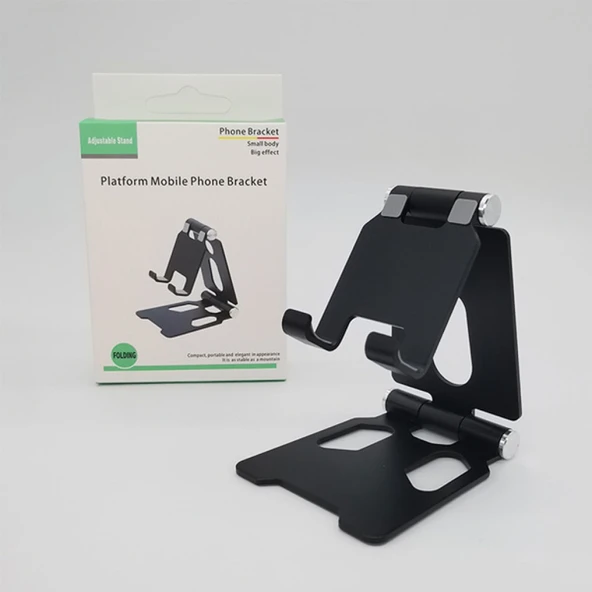 G53 Masaüstü Telefonu Ve Tablet Standı (Siyah) - 4