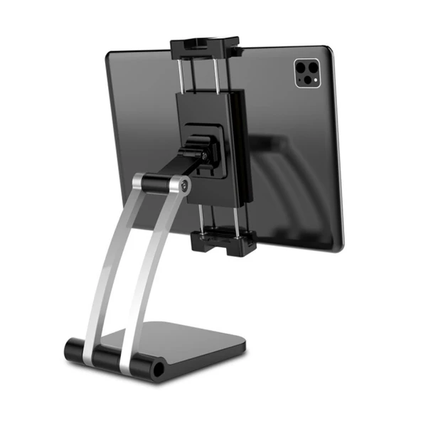 Q010 Ayarlanabilir Masaüstü Tablet ve Telefon Tutucu Stand (Siyah) - 5