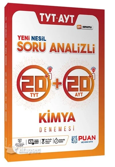 TYT AYT Kimya Soru Analizli 42 Deneme Puan Yayınları