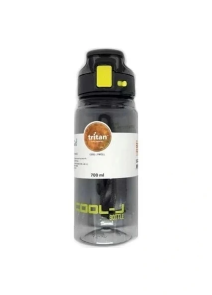 GIPTA ASKILI KİLİTLİ TRİTAN MATARA 700 ML SİYAH KUTUDA