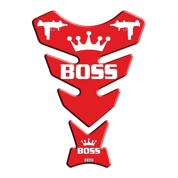 Universal Motosiklet Tank Pad Boss Kırmızı