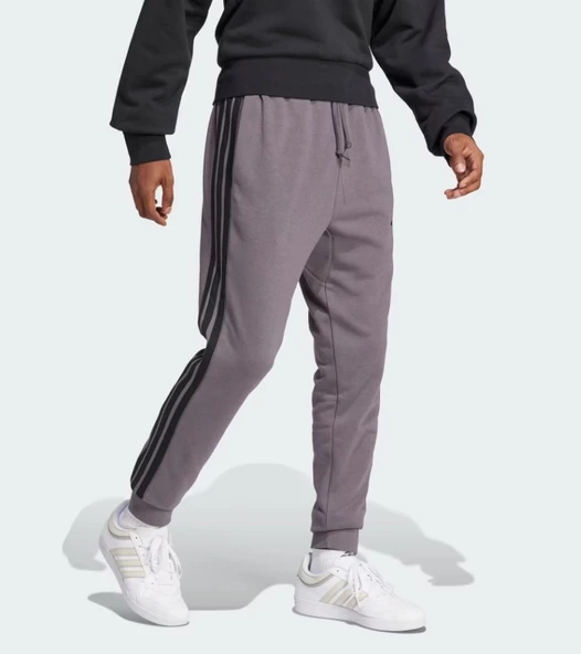 Adidas M 3S FT TC PT Temel 3-Çizgili Fransız Havlu Kumaş Jogger Erkek Eşofman Altı - 3