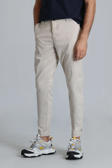 Lufian 111190313 Tom Smart Erkek Chino Pantolon Slim Fit Erkek Pantolon - Resim 7