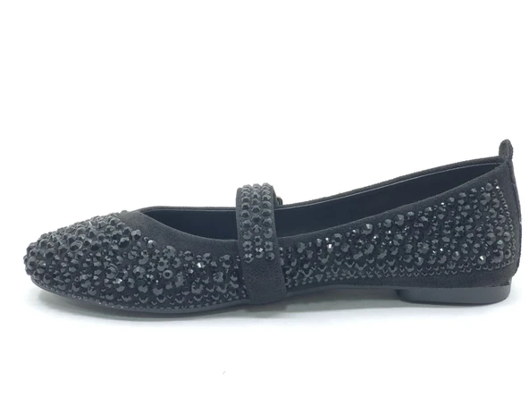 Feles Taş Detaylı Kadın Babet Ayakkabı - Resim 6