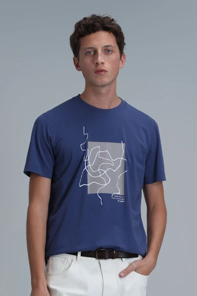 Lufian 111020205 Nally Modern Grafik T- Shirt Erkek T-Shirt - 4