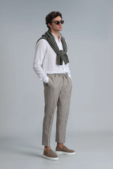 Lufian 111190329 Marıo Smart Erkek Chino Pantolon Tailored Fit Erkek Pantolon - Resim 6