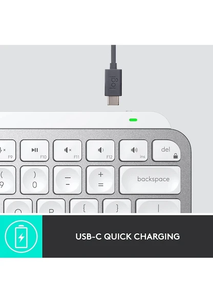 Logitech MX Keys Mini For Business Kablosuz İngilizce Q Klavye - 4