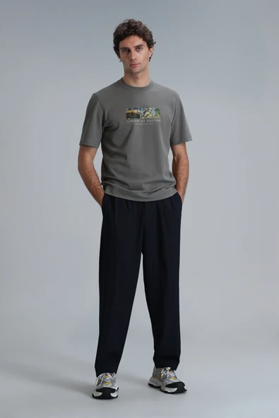 Lufian 111020193 Bıanca Modern Grafik Tişört Erkek T-Shirt - Resim 3