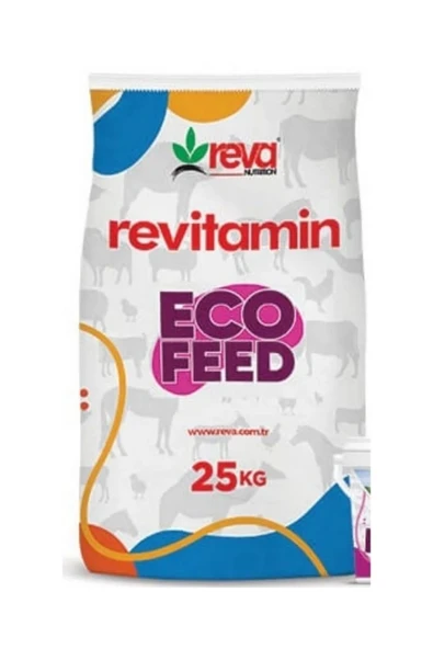 Hs Tarım Revitamin Eco Feed Büyük ve Küçükbaş Vitamin Mineral Premiksi 25 KG Kraft