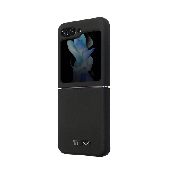 TUMI Galaxy Z Flip 5 Kılıf TUMI Liquid Silikon Metal Logo Dizayn Orjinal Lisanslı Kapak - 2