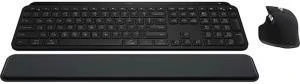 Logitech MX Keys S İngilizce Q Kablosuz Klavye MX Master 3S Kablosuz Mouse Siyah