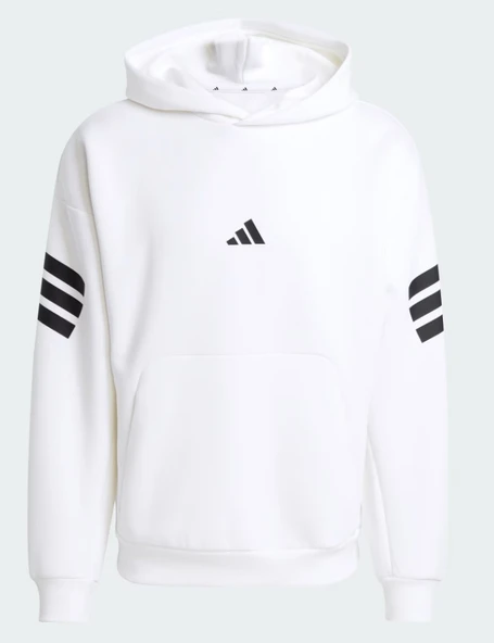 Adidas Future Icons 3-Stripes Kapüşonlu Üst Kapüşonlu Erkek Sweatshirt - Resim 5