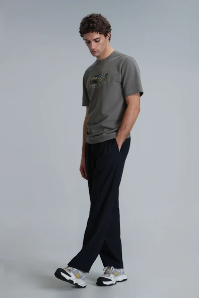 Lufian 111020193 Bıanca Modern Grafik Tişört Erkek T-Shirt - Resim 5