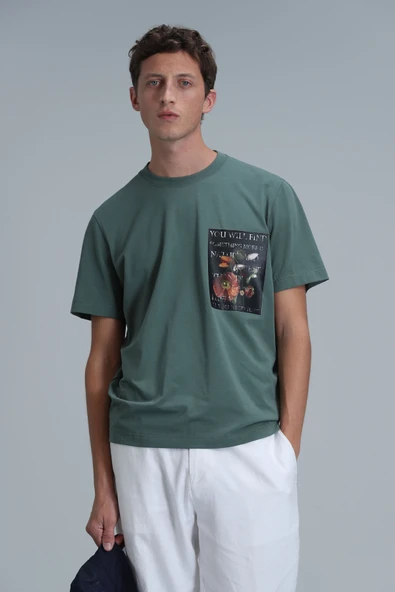 Lufian 111020202 Exotıc Modern Grafik Tişört Erkek T-Shirt