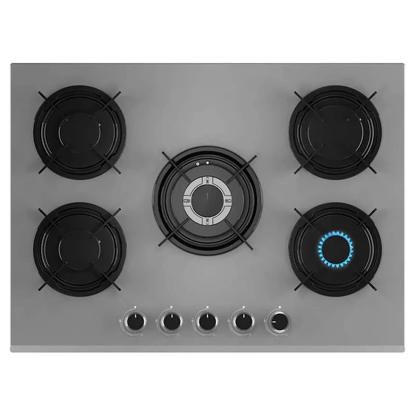 Lanova İtalyan 4406G01 - G17402-117 - 1018X52 5 Gözlü Gri Cam Ankastre Set - 3